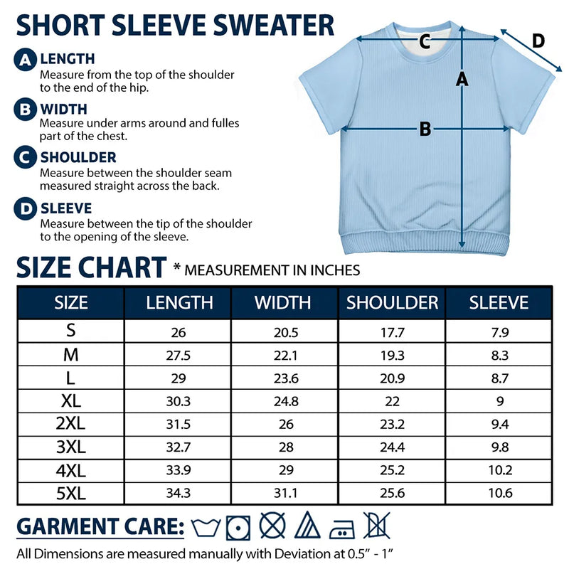 Christmas Gift For Family, Sibling, Friend Flat Art - Personalized Short Sleeve Sweater