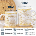 Gift For Daughter, Gift For Women, Love - Mom And Daughter Forever Linked Together - Personalized White Edge-to-Edge Mug