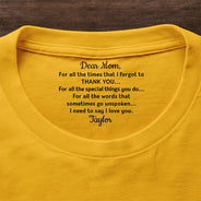 Gift For Mother,Gift For Father,Love - Mom Dad Thank Your For Believing In Me - Personalized T Shirt
