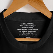 Gift For Mother,Gift For Father,Love - Mom Dad Thank Your For Believing In Me - Personalized T Shirt