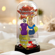 Gift For Mother,Gift For Women,Love - Mom I Always Need You - Personalized Everlasting Rose Dome Lamp