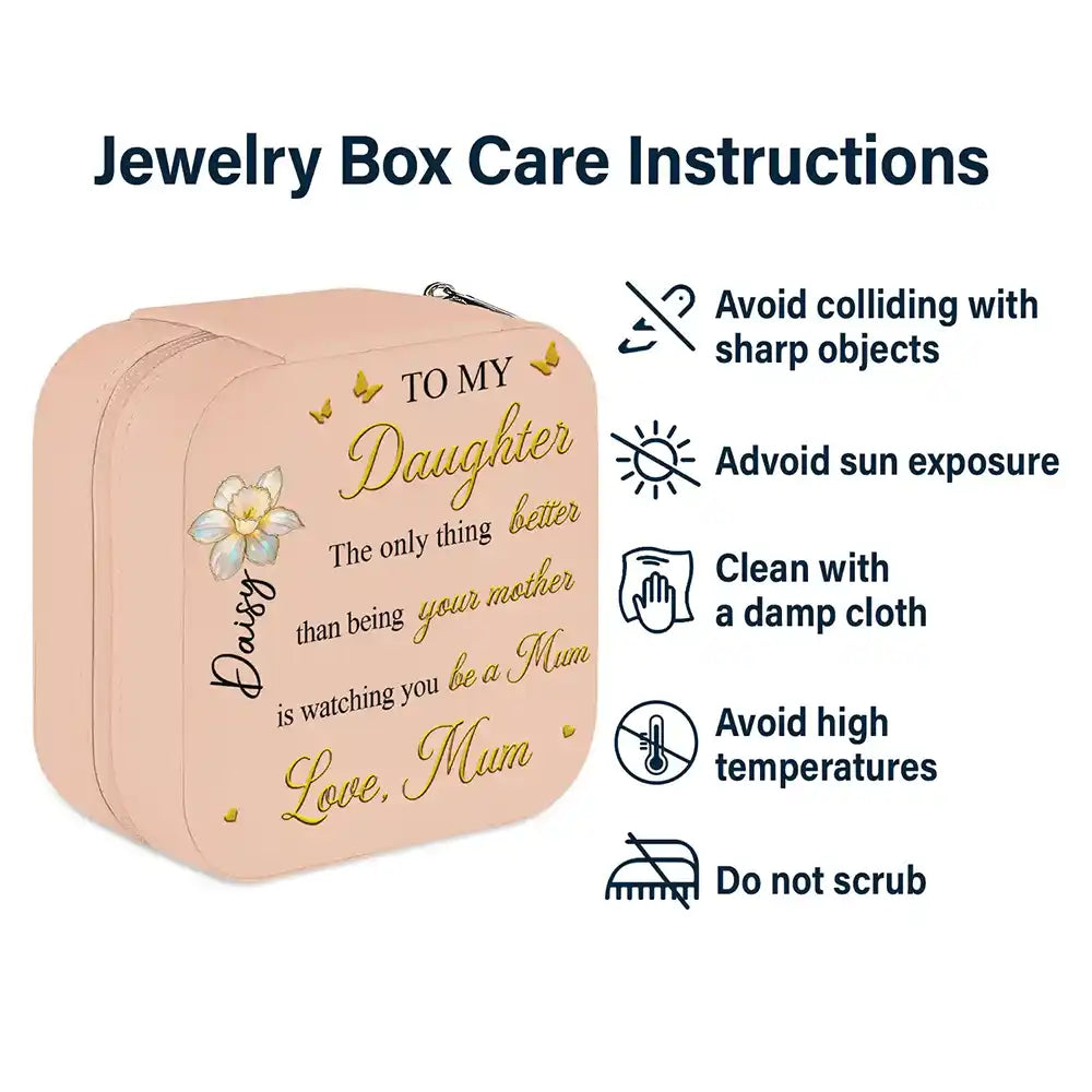 Gift For Daughter,Mom - Daughters (Adult),Gift For Women,Happy,Grandma - Grandkids,Gift For Grandkids - Mom Daughter The Only Thing Better Than Being Your Mother - Personalized Ring Dish - Personalized Jewelry Box
