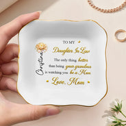 Gift For Daughter,Mom - Daughters (Adult),Gift For Women,Happy,Grandma - Grandkids,Gift For Grandkids - Mom Daughter The Only Thing Better Than Being Your Mother - Personalized Ring Dish