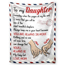 Gift For Daughter, Gift For Women, Mom - Daughters (Adult), Mom - Daughters (Young), Love, Top Market - Mom Daughter You'll Always Be My Baby Girl - Personalized Fleece Blanket, Sherpa Blanket