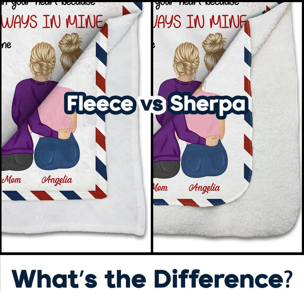 Gift For Daughter, Gift For Women, Mom - Daughters (Adult), Mom - Daughters (Young), Love - Mom Daughter You'll Always Be My Baby Girl - Personalized Fleece Blanket, Sherpa Blanket
