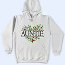 Gift For Mother,Gift For Grandma,Gift For Wife,Happy,Non-Eng,Icon - Mom Grandma Birth Flower Heart - Personalized T Shirt