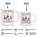 Gift For Son,Dad - Sons,Gift For Daughter,Gift For Grandkids,Happy,Mom - Daughters (Adult),Mom - Daughters (Young),Grandma - Grandkids - Mom Grandma I Smile Because You Are My Daughters Sons Grandkids - Personalized Mug