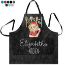 Gift For Wife,Gift For Yourself,Gift For Women,Gift For Mother,Gift For Aunt,Gift For Grandma,Happy,Cooking,Baking  - Mom Grandma Kitchen - Personalized Apron