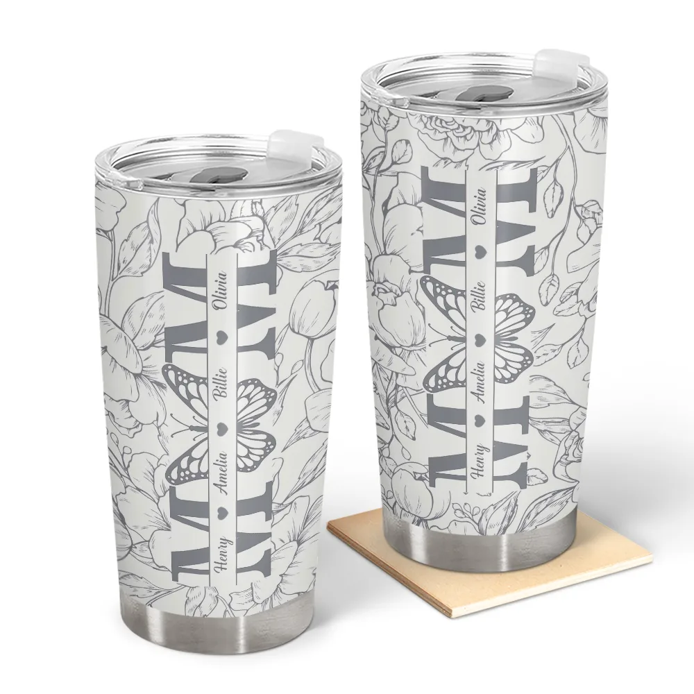 Gift For Mother,Gift For Grandma - Mom Grandma Nana - Personalized Tumbler