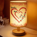 Gift For Mother,Gift For Grandma,Love,Gift For Wife,Happy - Mom Grandma Sweethearts - Personalized Fabric Lamp 