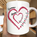 Gift For Grandma, Gift For Mother, Gift For Wife, Happy - Mom Grandma Sweethearts - Personalized Mug