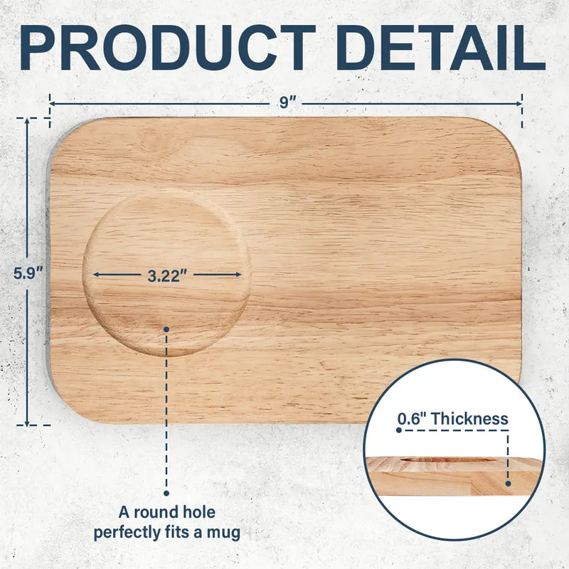 Never Forget That We Love You Forever And Always - Personalized Serving Board With Cup Holder