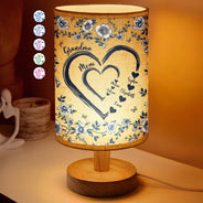 Gift For Wife,Gift For Mother,Gift For Grandma,Love,Family - Mom Grandma Sweethearts Toile - Personalized Fabric Lamp