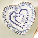 Gift For Wife,Gift For Mother,Gift For Grandma,Love - Mom Grandma Sweethearts Toile - Personalized Ring Dish