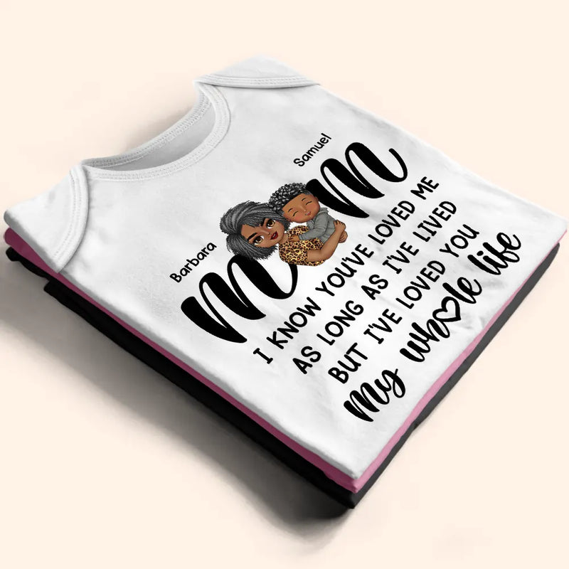 Gift For Mother,Love,New Mom - Mom I Love You My Whole Life - Personalized Baby Onesie