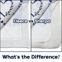 Gift For Wife,Gift For Mother,Gift For Grandma,Happy - Mom Mum Grandma Sweethearts - Personalized Fleece Blanket, Sherpa Blanket