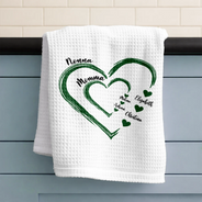 Gift For Wife, Gift For Mother, Gift For Grandma, Happy - Mom Mum Grandma Sweethearts - Personalized Kitchen Towel