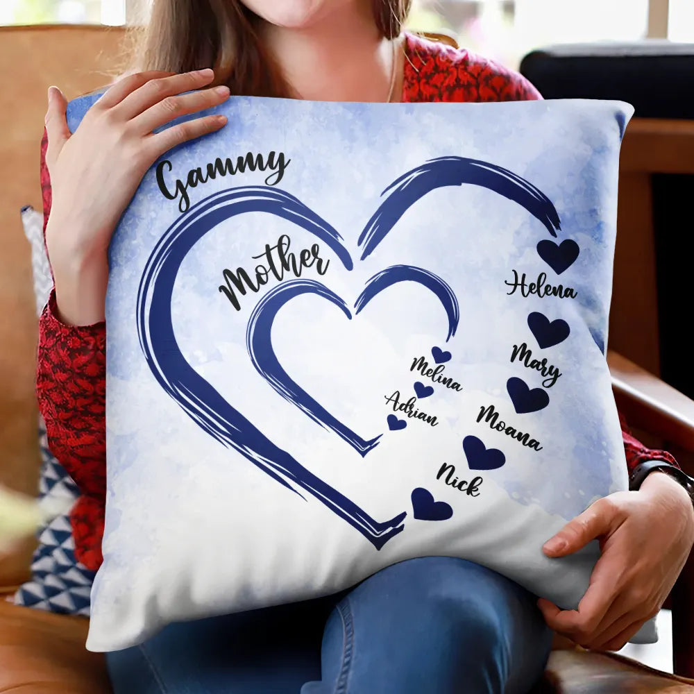 Gift For Wife,Gift For Mother,Gift For Grandma,Happy - Mom Mum Grandma Sweethearts - Personalized Pillow