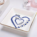 Gift For Wife,Gift For Mother,Gift For Grandma,Happy - Mom Mum Grandma Sweethearts - Personalized Ring Dish