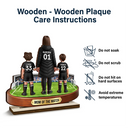 Sport Mom,Sport Dad,Gift For Mother,Gift For Father,Happy - Mom Mum Of The Match - Personalized Custom Shaped Wooden Plaque