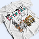 Pet Lovers,Pet Mom,Pet Dad,Cat Lovers,Cat Mom,Cat Dad,Happy - Mom Of Spoiled Rotten Cat - Personalized T Shirt