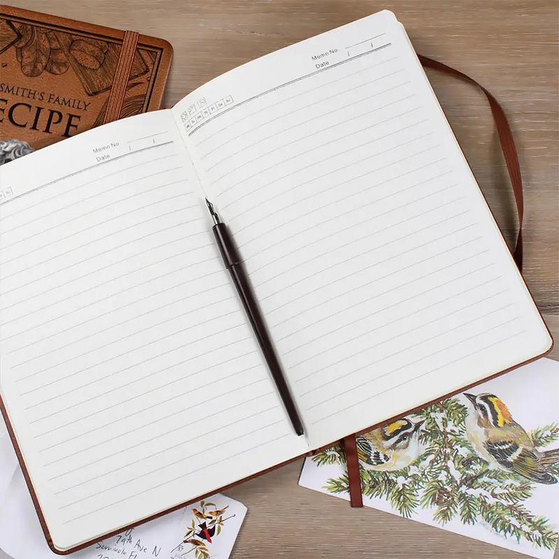 Gift For Mother, Cooking, Happy - Mom Recipe Book - Personalized Leather Journal