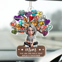 Gift For Mother,Mom,Children - Mom You Are The Piece That Holds Us Together - Personalized Acrylic Car Hanger
