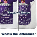 Gift For Mother, Mom - Children, Happy - Mom & Children Think Of This Blanket As A Hug - Personalized Fleece Blanket, Sherpa Blanket