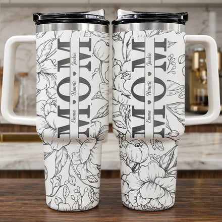 Mom We Love You - Personalized Engraved 40oz Tumbler