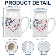 Gift For Mother, Gift For Grandma, Love, Gift For Wife, Independence Day - Mom's Grandma's Sweethearts Independence Day - Personalized Ceramic Flower Vase