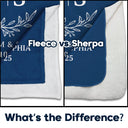 Gift For Couples,Old Couples,Gift For Husband,Gift For Wife,Gift For Boyfriend,Gift For Girlfriend,Love,Top Market - Monogram Couple's Names - Personalized Fleece Blanket, Sherpa Blanket