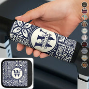 Gift For Yourself,Summer,Travel,Happy,Gift For Women,Gift For Men - Monogram Initial Tribal Pattern - Personalized Luggage Handle Wrap