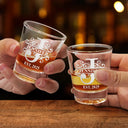 Gift For Men - Monogram Name - Personalized Shot Glass