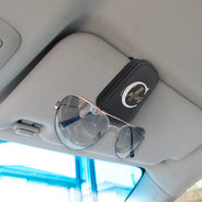 Gift For Father,Gift For Men,Happ - Monogram Name Letter - Personalized Sunglasses Holder For Car Visor