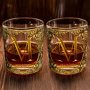 Gift For Yourself,Gift For Women,Happy - Monogram Old Fashioned Gift Whiskey Spirit - Personalized Whiskey Glass