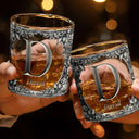 Gift For Yourself,Gift For Women,Happy - Monogram Old Fashioned Gift Whiskey Spirit - Personalized Whiskey Glass
