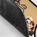 Family,Happy - Monogram Style Family Name & Member - Personalized Doormat