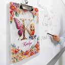 Gift For Yourself,Happy - Monogrammed Alphabet Butterfly - Personalized Acrylic Clipboard