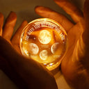 Gift For Mother,Mom - Children,New Mom,New baby - Moon Phase The Days You Became My Mom - Personalized Crystal Globe Lamp