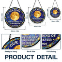 Gift For Couples,Gift For Husband,Gift For Wife,Gift For Boyfriend,Gift For Girlfriend,Parents,Gift For Mother,Gift For Father,Married ,Engaged,Love - Moon Phase The Beginning Of Our Forever - Personalized Stained Glass Window Hanging Suncatcher