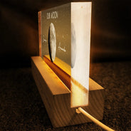 Gift For Couples,Gift For Husband,Gift For Wife,Gift For Boyfriend,Gift For Girlfriend,Parents,Gift For Mother,Gift For Father,Married ,Engaged,Love - Moon Phase The Beginning Of Our Forever - Personalized Rectangle LED Light