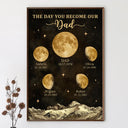 Gift For Mother,Gift For Grandma,Love - Moon Phase We Love You To The Moon And Back - Personalized Poster