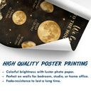 Gift For Mother,Gift For Grandma,Love - Moon Phase We Love You To The Moon And Back - Personalized Poster