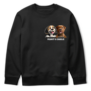 Dog Mom,Dog Dad,Dog Lovers - More Colors Dog Mom Dog Dad 3D Effect - Personalized T Shirt
