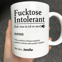 Gift For Bestie, Happy, Top Market, Gifts For Colleagues - Morning Intolerant Funny - Personalized Mug