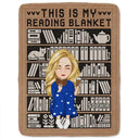 Reading, Gift For Yourself, Happy - Mosaic Crochet Pattern Inspired This Is My Reading Blanket - Personalized Fleece Blanket, Sherpa Blanket