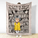 Reading, Gift For Yourself, Happy - Mosaic Crochet Pattern Inspired This Is My Reading Blanket - Personalized Fleece Blanket, Sherpa Blanket