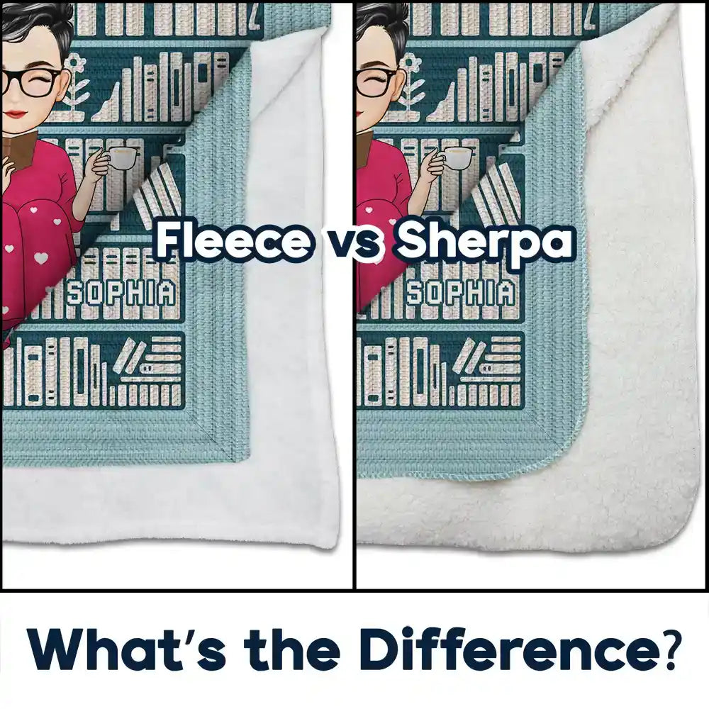 Reading, Gift For Yourself, Happy - Mosaic Crochet Pattern Inspired This Is My Reading Blanket - Personalized Fleece Blanket, Sherpa Blanket