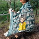 Reading, Gift For Yourself, Happy - Mosaic Crochet Pattern Inspired This Is My Reading Blanket - Personalized Fleece Blanket, Sherpa Blanket