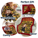 Reading, Gift For Yourself, Happy - Mosaic Crochet Pattern Inspired This Is My Reading Blanket - Personalized Fleece Blanket, Sherpa Blanket